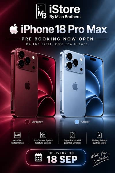 Apple iPhone 18 Pro Max 256gb , 512gb friday same day delivery