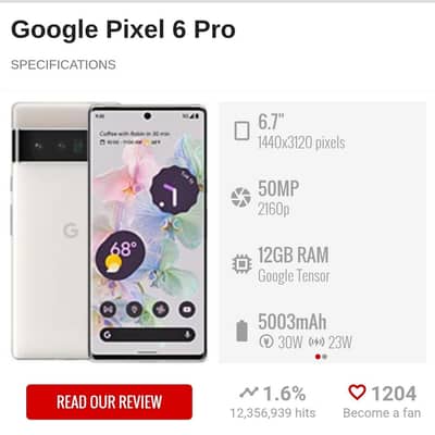 Google Pixel 6 Pro