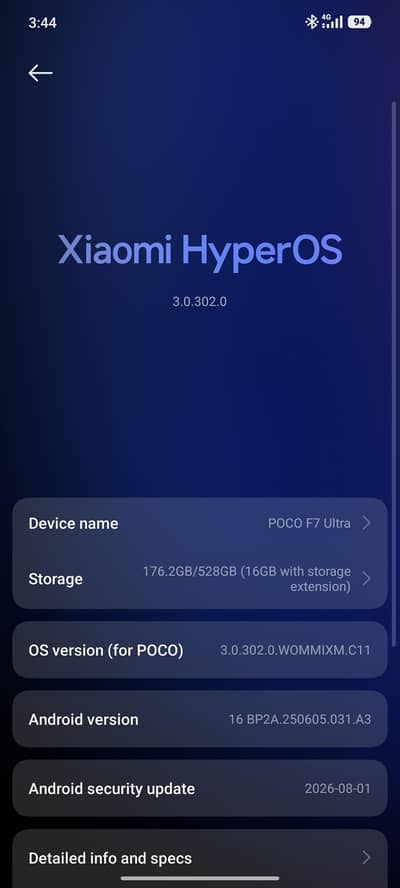 Xiaomi POCO f7 Ultra