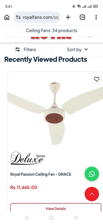 royal ceiling fan