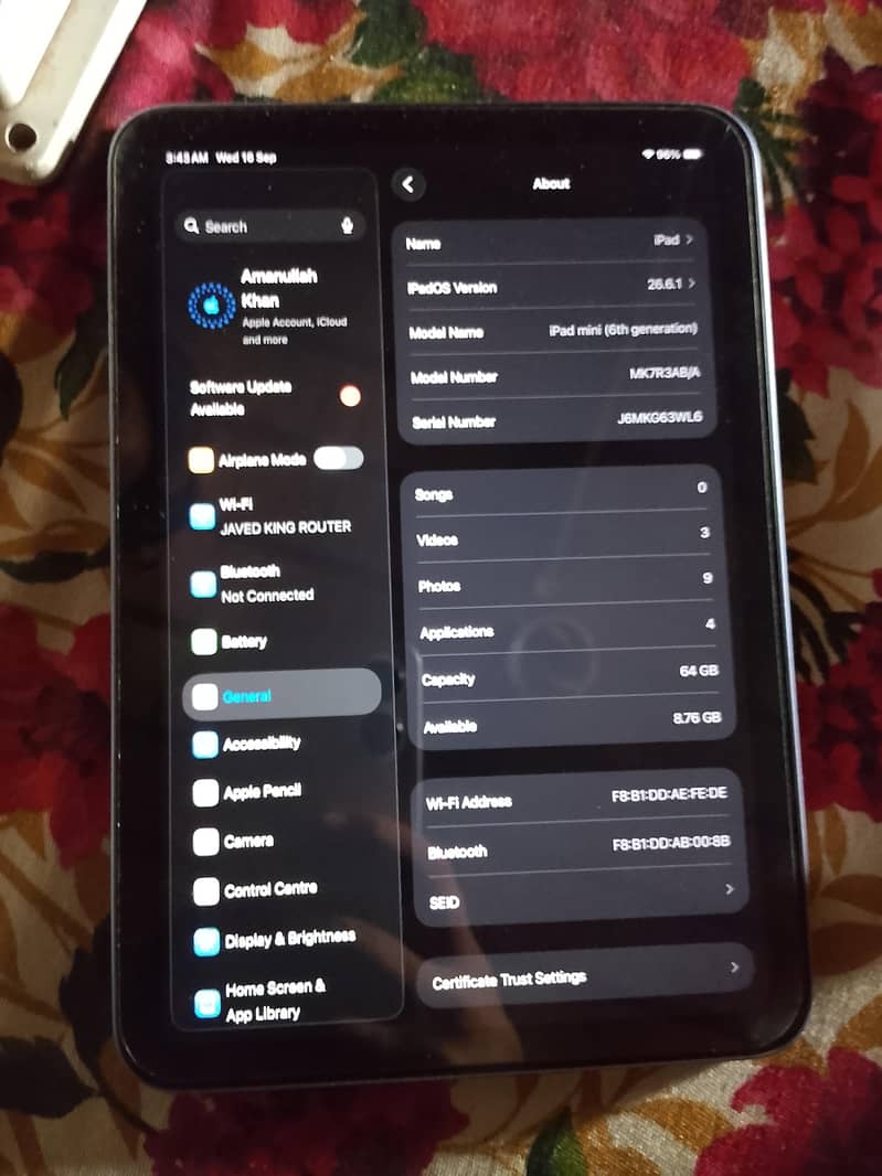 ipad mini 6 0