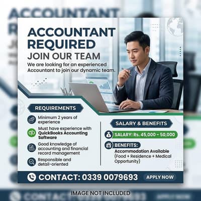 Accountant Required | Accountant Jobs | Urgent Hiring | Male Jobs