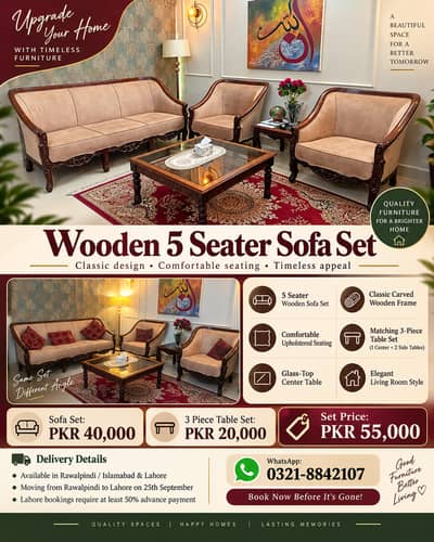 5 seater sofa set