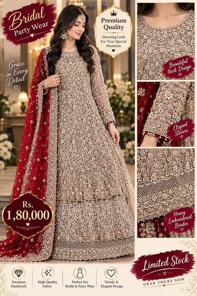 Bridal Dress | Bridal Lehenga | Wedding Wear | Baraat & Walima Dress |