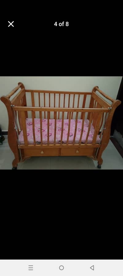 Baby Cot with Mattress – Great Condition!