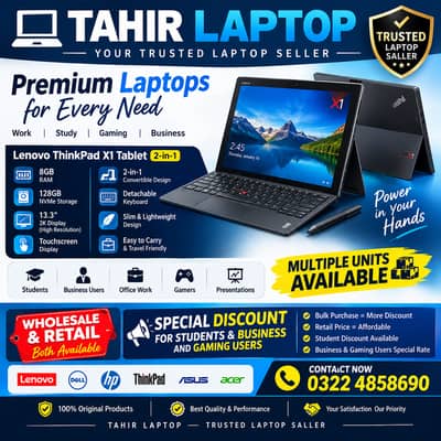TAHIR LAPTOP Special Discounts for Students, Business & Gaming Users