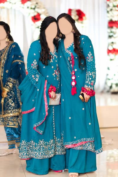 angrkha style frock with plazo