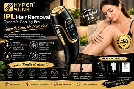 HYPER SUNK IPL Hair Removal Device – Dynamic Cooling Pro