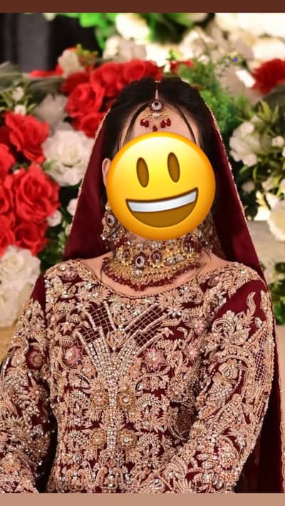 Bridal barat lehange with jewellery