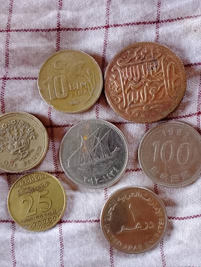 different country coins