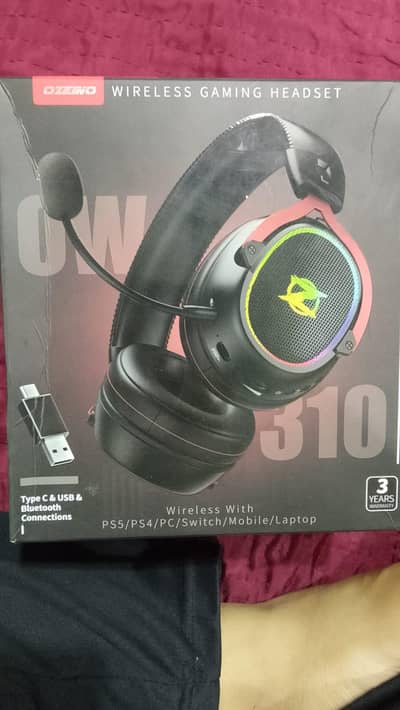 OZENo OW310 Wireless Gaming Headset | 7.1 Surround | RGB | Low Latency