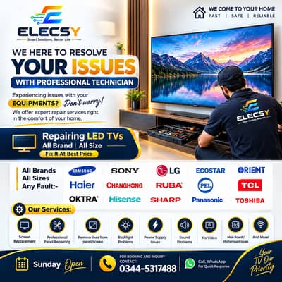 LED Repair | Plasma TV Repair | LCD Repair | Home Services Available
