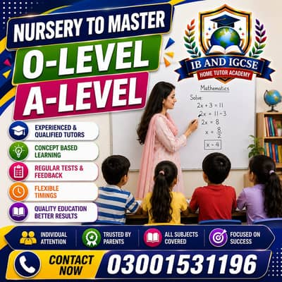 Home & Online Tuition/Male & Female Teachers/Home & Online Tutors
