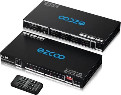 EZCOO HDMI Matrix 4x2 4K 60Hz – Brand New