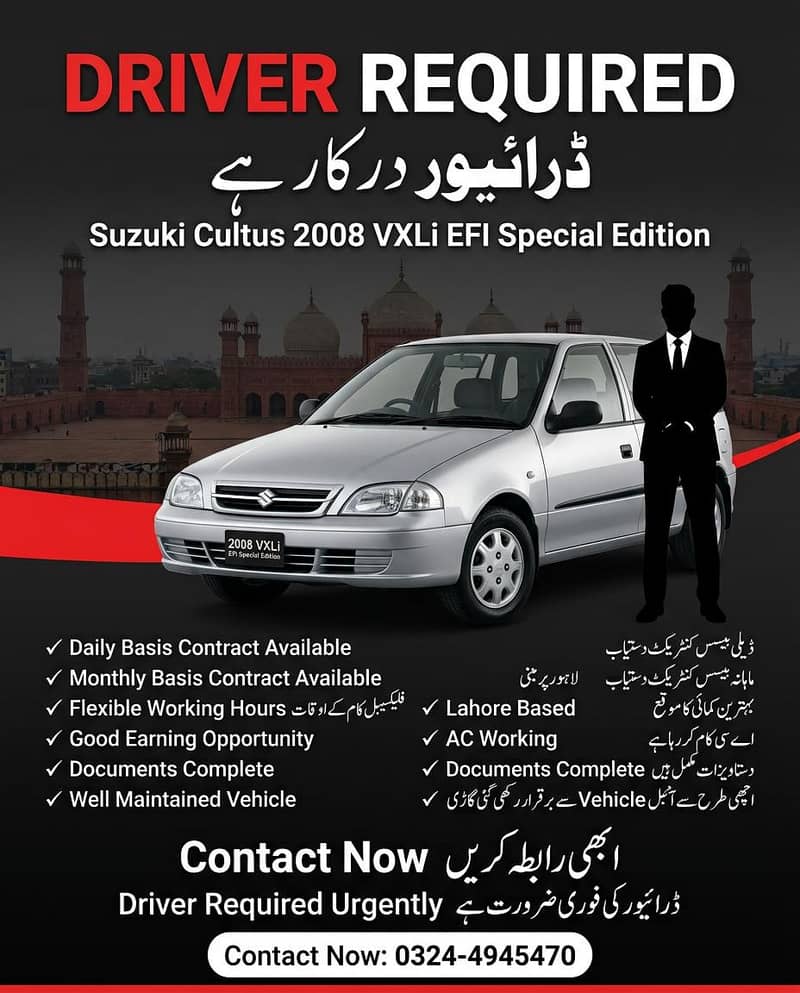 Driver Required 0