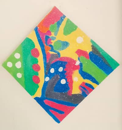 Beautiful starry night painting