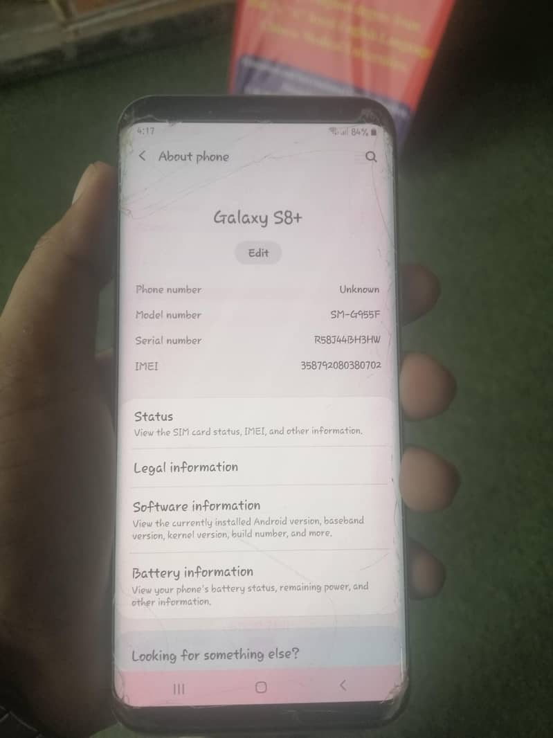 Samsung Mobile S8 Plus 6