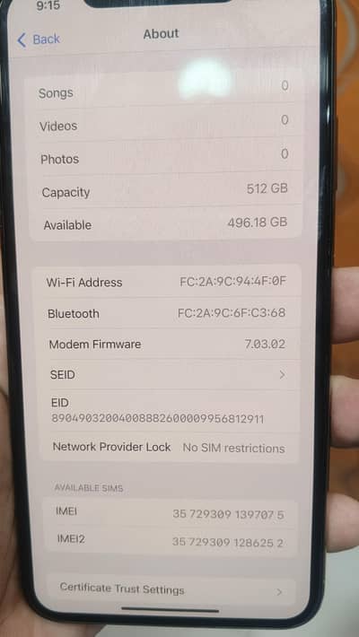 Apple iPhone XS Max 512gb