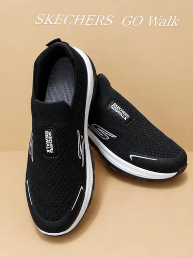 Skechers Go Walk Black Slip-On Walking Shoes – Size 40