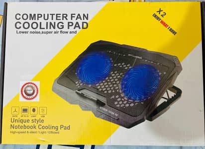 laptops fan cooling pad 10by 10 with box