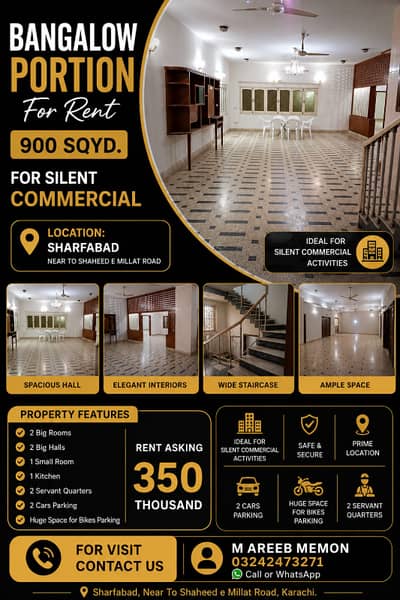 BANGLOW PORTION FOR RENT