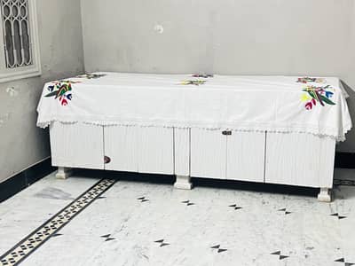 White Wooden Storage Cabinet