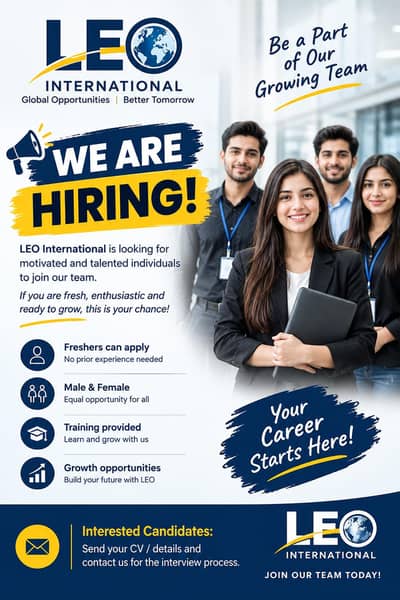 WE HIRING MALE AND FEMALES STAFF FOR OFFICE WORK
