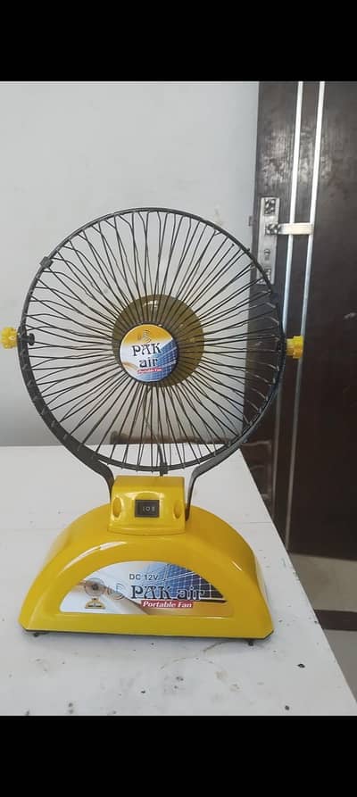 Automatic charging fan