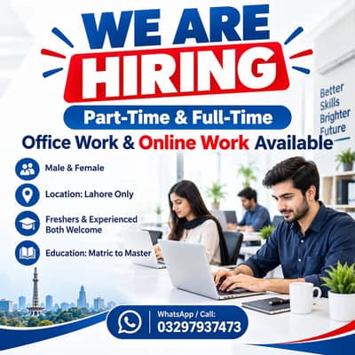 WE ARE HIRING STAFF MALES AND FEMALS FOR OFFIEC WORK