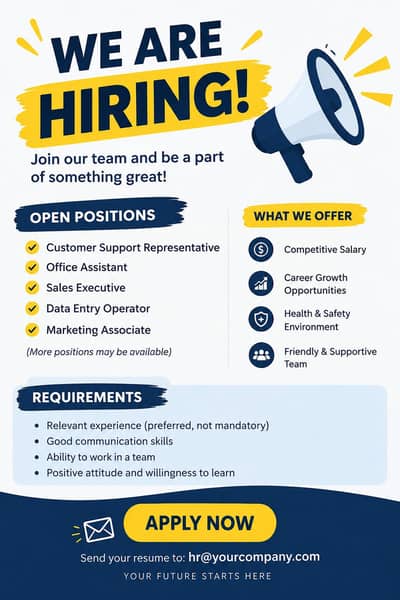 office work and online work available fot male and female