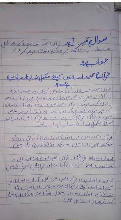 AIOU Handwritten Assignment All Codes-Neat writing