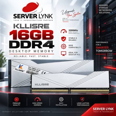 KLLISRE 16GB DDR4 3200MHz Desktop RAM | High Speed Memory | PAIR BOX