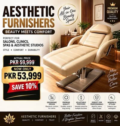 Bed|Saloon Bed | Spa Bed | Beauty Therapy Bed | Facial & Spa Bed