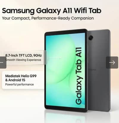 Samsung Galaxy A11 wifi tab 8.7 inch