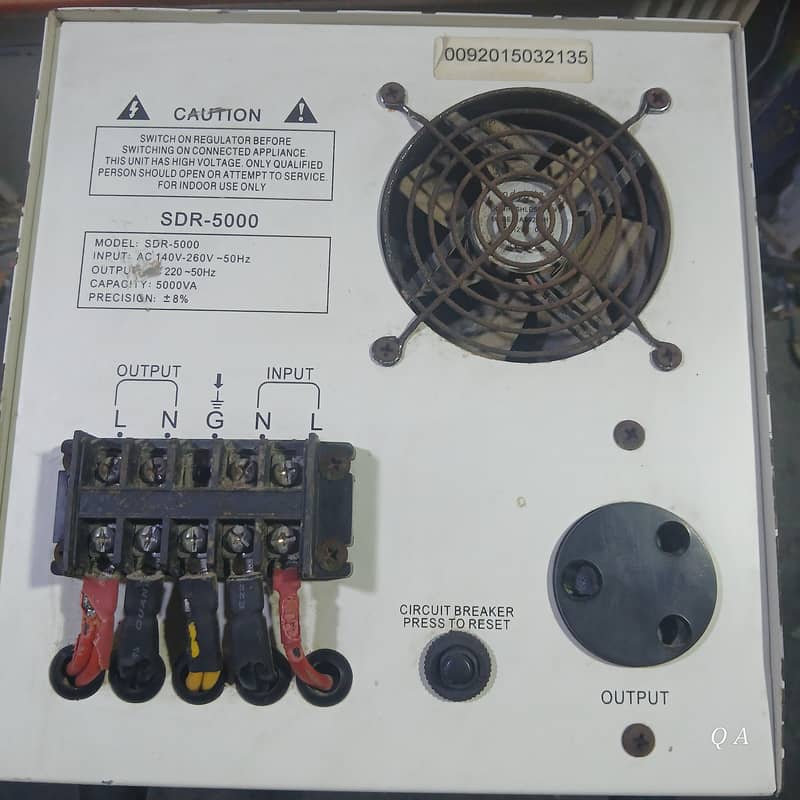 AC AUTOMATIC VOLTAGE REGULATOR SDR-5000 1