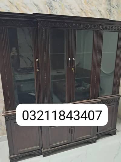 Wooden Crockery Showcase