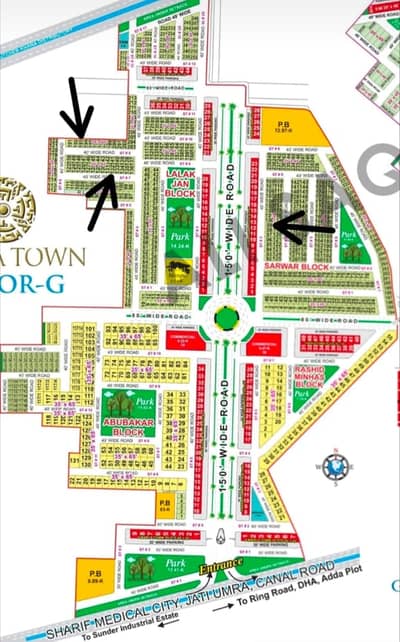 5 Marla Commercial Plot For Sale In Bahria Town Lhr