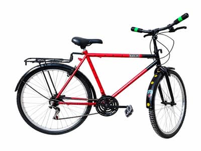 Black Life Sports Bicycle – Red & Black Heavy Duty Geared Cycle