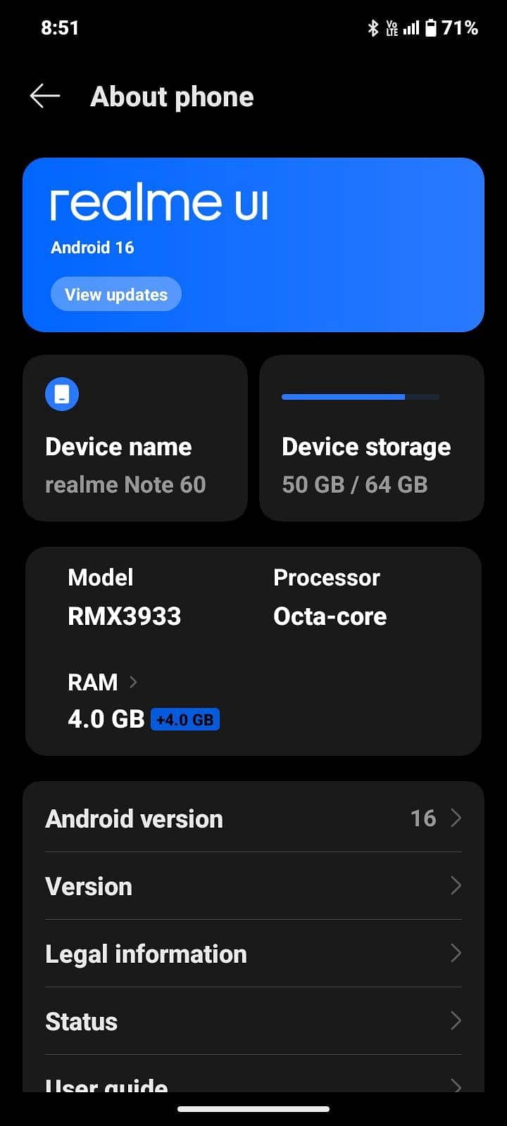 Realme Note 60 8