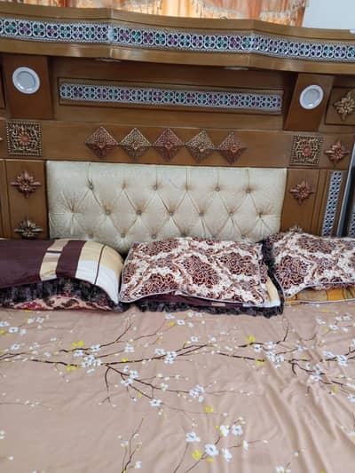 Bed with Side Tables and Dressing Table