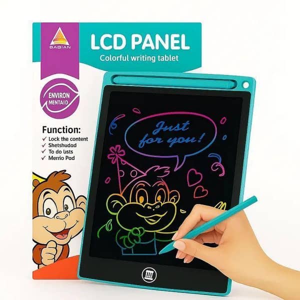 12-Inch LCD Writing Tablet for Kids | Erasable Digital Drawing Pad | Single & Multi-Color Doodle Board | Educational Learning Toy