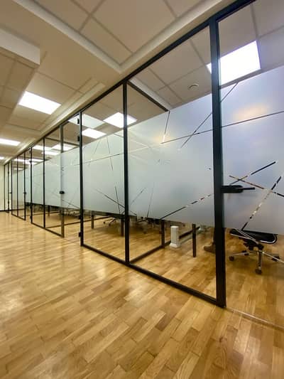 Frameless Glass Partition | Gypsum Partition | Office Interior Lahore