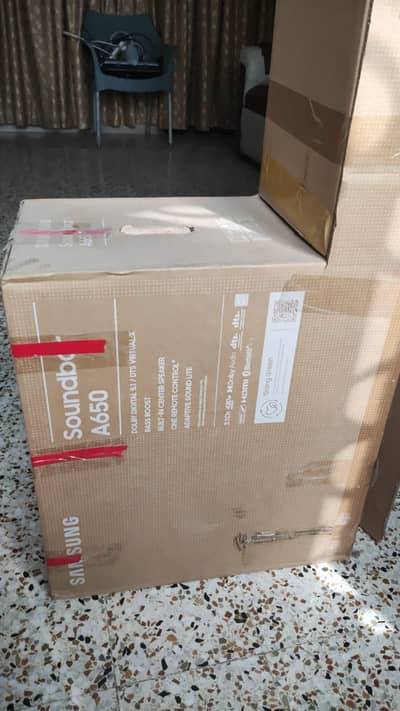 Samsung A650 DTS virtual X 5.1 home theatre system.