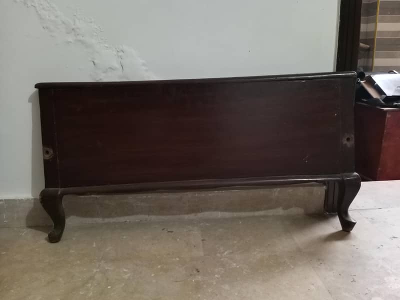 solid wooden single bed 1