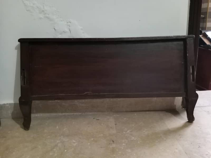 solid wooden single bed 2