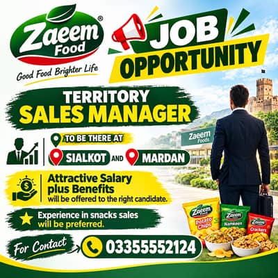 Territory Sales Manager Sialkot & Mardan