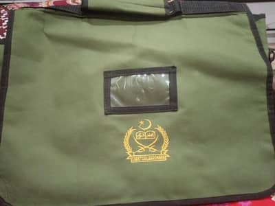 Cadet College Okara Premium Green Bag – Good Condition