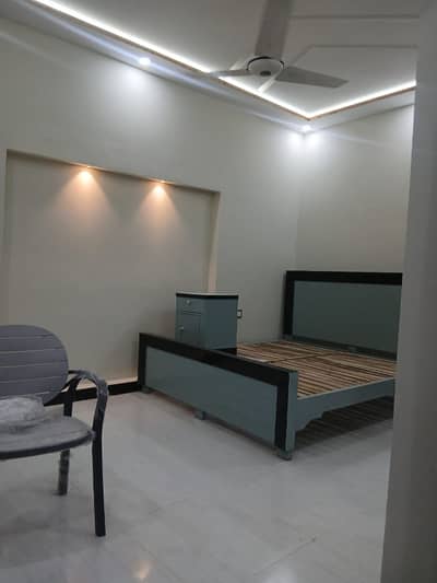 Brand New Fully Furnished 2 Bed Lower Portion For Rent In R3 Johar Town Lahore | Near Shaukat Khanum | Walking Distance | AC Installed | Luxury Tiled Floor