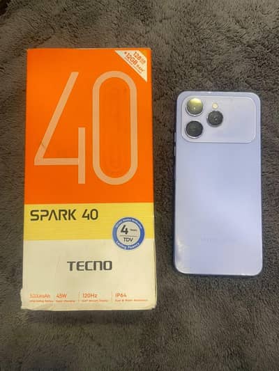 Tecno spark 40 6/128  with box