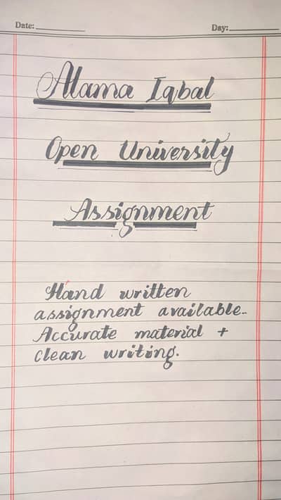 Hand written assignment work available